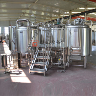 500 л -1000 л SUS304 / Медная пивоваренная система Легко устанавливаемое пивоваренное оборудование, широко используемое в барах / ресторанах / пивоварнях
