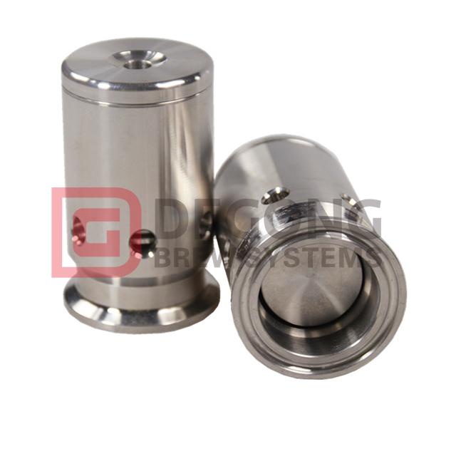 1,5 дюйма Tri Clamp Ferrule OD 50,5 мм 304 нержавеющая сталь 0-1 / 2/3 бар Регулируемый вакуумный клапан сброса давления