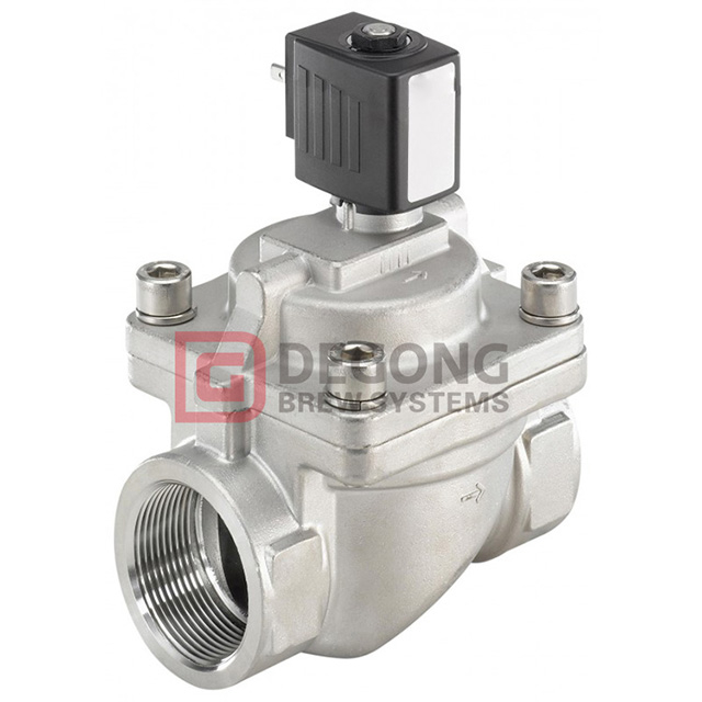 Электромагнитный клапан из нержавеющей стали DEGONG 1-1 / 2 '' 24 В