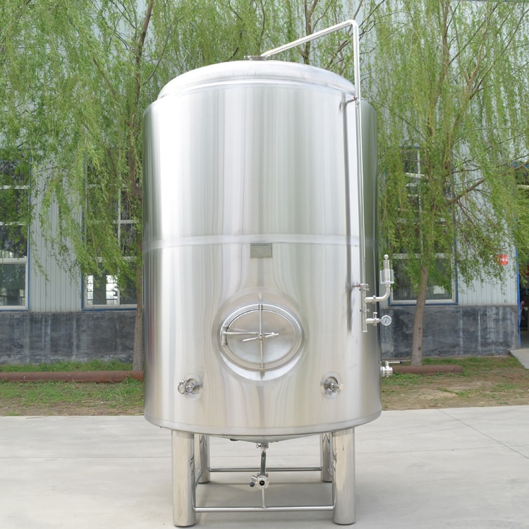 Подгонянный 500Л 1000Л двойной или одностенный резервуар для пива из нержавеющей стали 304 конический вертикальный яркий